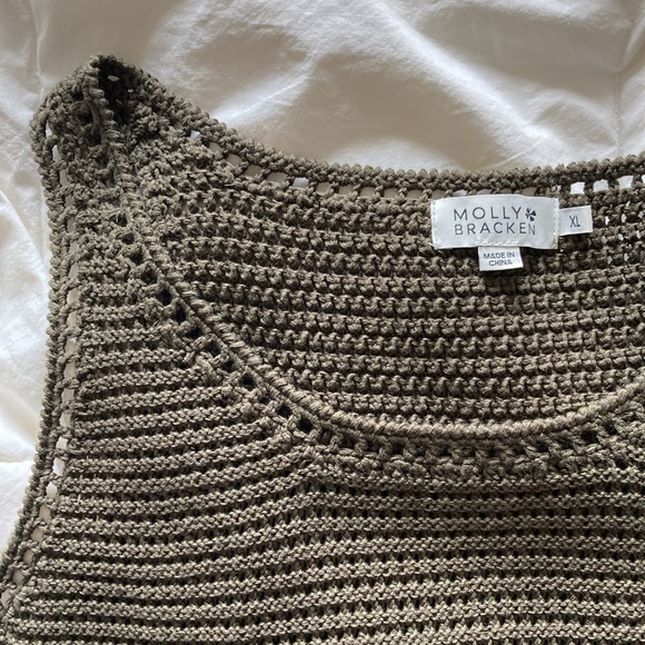 Soft Knitted Tank Top in Green - Picture 5 of 6